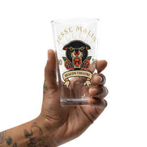 Beacon Theatre Panther Shaker pint glass